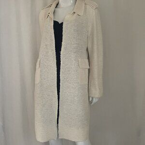 Zara Woman Cotton Duster, creamy white, excellent used condition